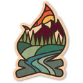 Dust City Wood Stickers