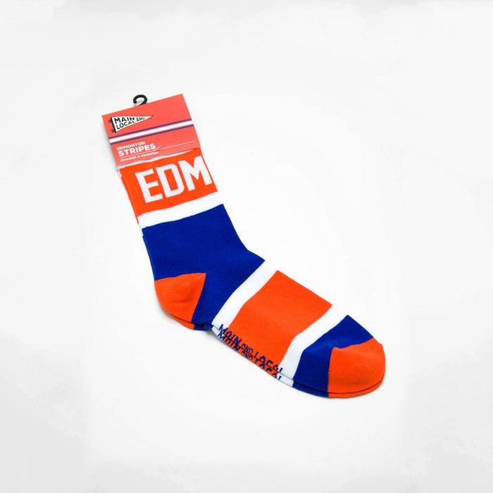 Edmonton City Stripes Socks - Unisex