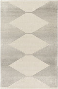 Ermin Modern Geometrical Ivory And Gray Area Rug - The Rug Decor