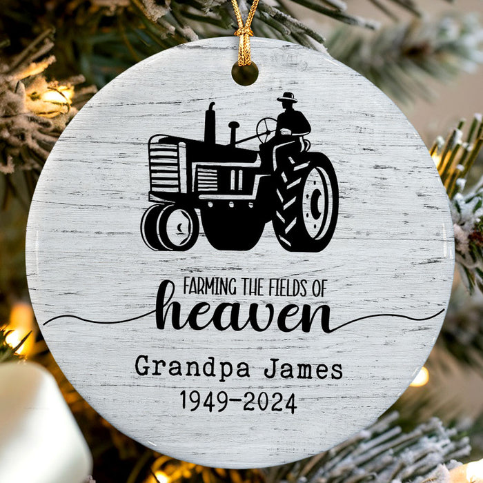 Farming in Heaven Ornament | Farming Memorial Ornaments