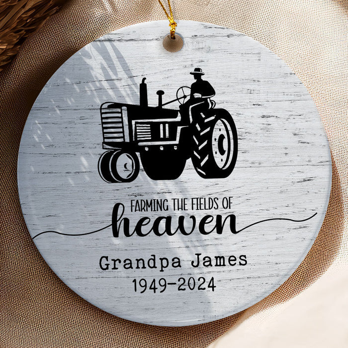 Farming in Heaven Ornament | Farming Memorial Ornaments