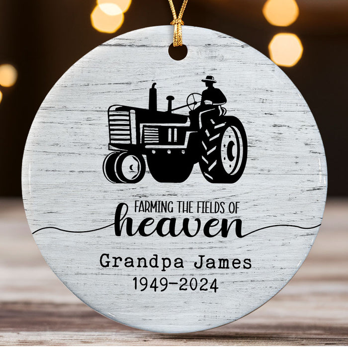 Farming in Heaven Ornament | Farming Memorial Ornaments