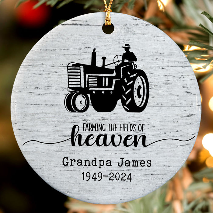 Farming in Heaven Ornament | Farming Memorial Ornaments