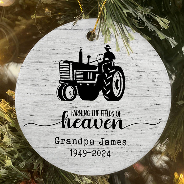 Farming in Heaven Ornament | Farming Memorial Ornaments