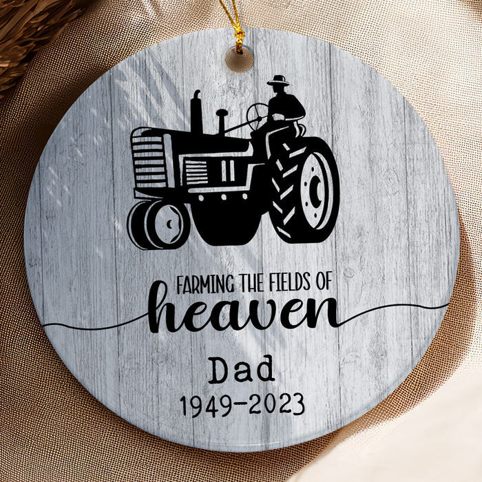 Farming in Heaven Ornament | Farming Memorial Ornament