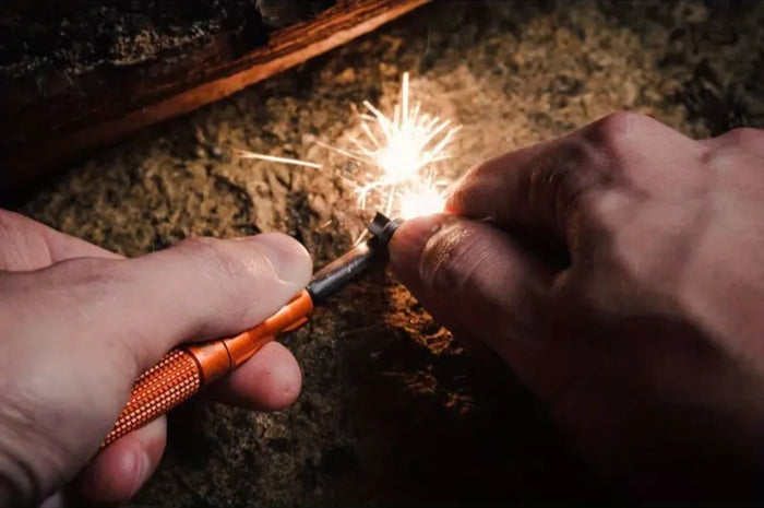 Firedrake Survival Firestarter - Reliable Ferrocerium Rod for Camping and Emergency Situations