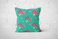 Flora Benzol Green Cushion