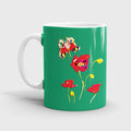 Flora Poppy Red Ceramic Mug