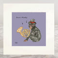 French Horn Mounted Print