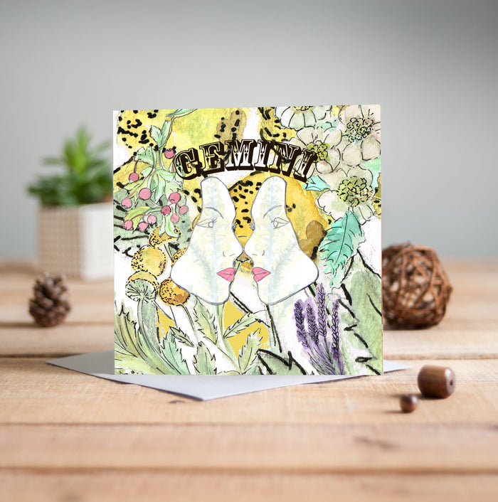 Gemini Greetings Card - Pack of 6