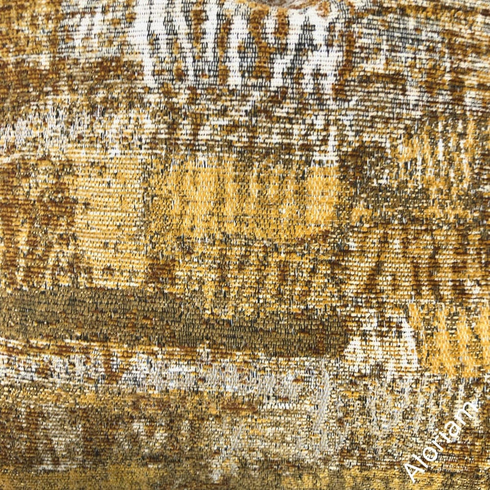 Grand Teton III Ochre Yellow Umber Brown Texture Pillow Cover - Aloriam