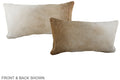 Grey with Beige Cowhide Pillow #A38416