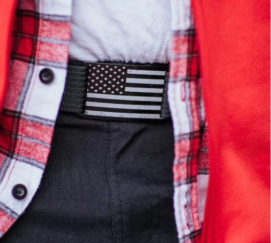 Men's USA Black Flag Belt