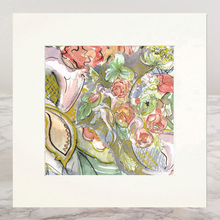 Heirloom Lilac Bloom Mounted Print