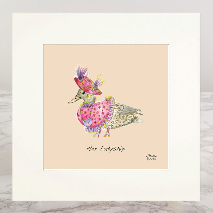 Her Ladyship Mounted Print