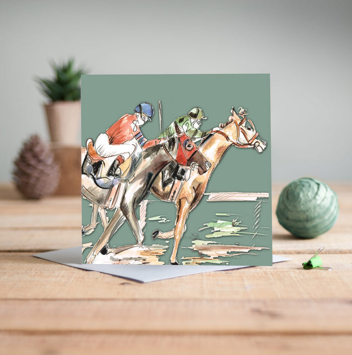 Home Straight Greeting Card - Pack of 6
