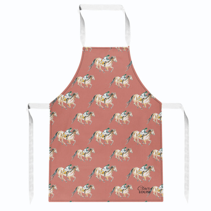 Horse Racing Kitchen Apron