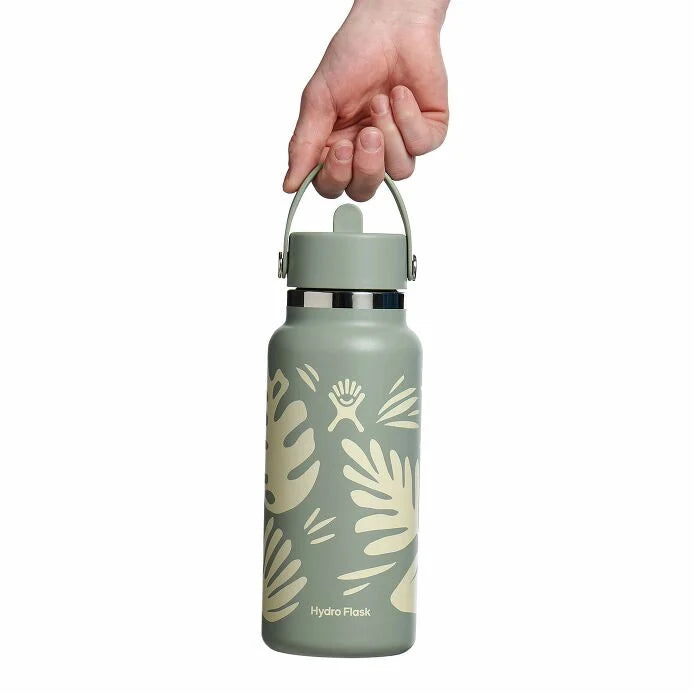 Hydro Flask 32 oz Wide Mouth Water Bottle with Flex Straw Cap