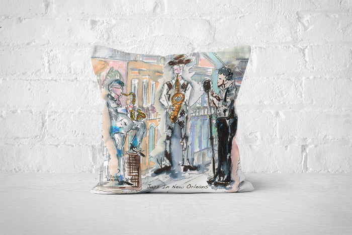 Jazz In New Orleans Cushion