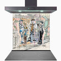 Jazz in New Orleans Kitchen Glass Splashback