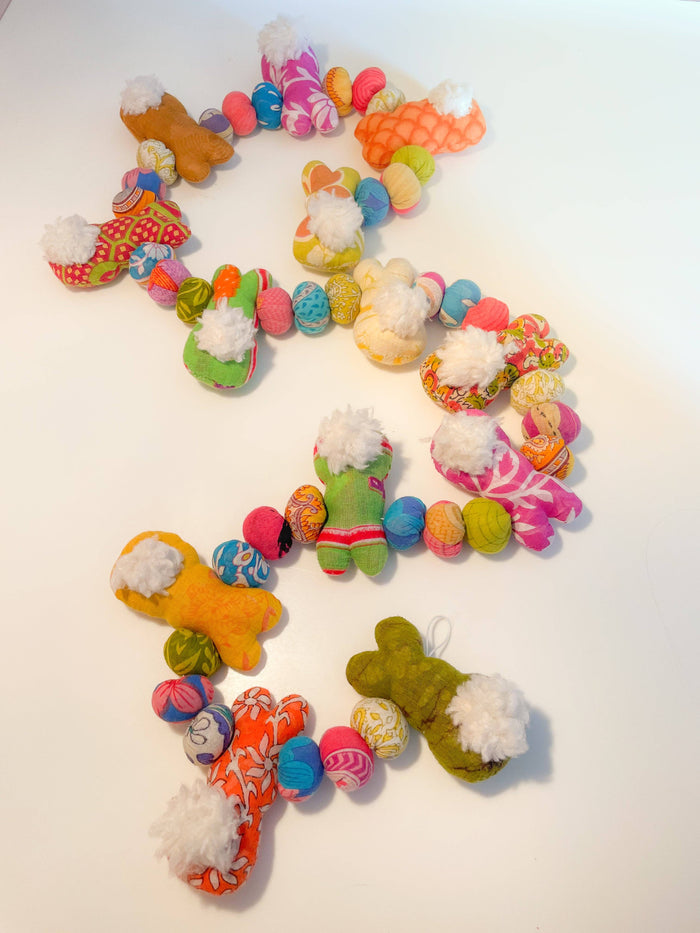 Kantha Easter Garland