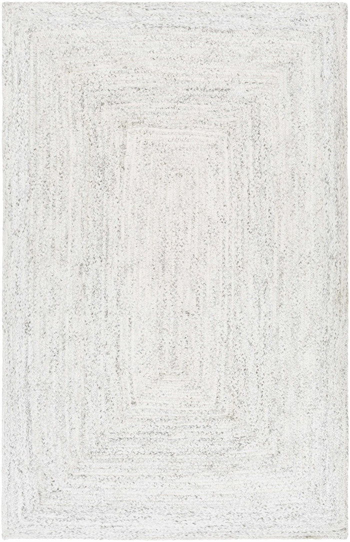 Kenyi Contemporary Abstract White And Gray Rug - The Rug Decor