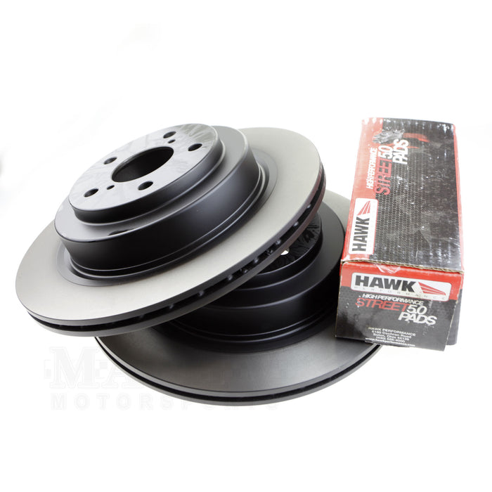 KNS/Hawk 5.0 Brake Kit 2005-2009 Legacy GT Rear