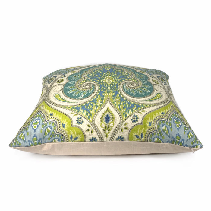 Kravet Latika Pool Paisley Medallion Pillow Cover