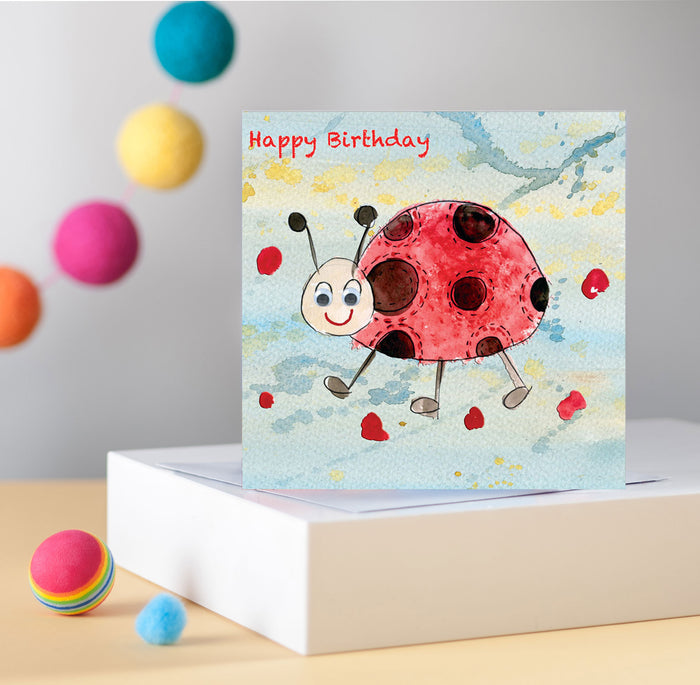 Ladybird Greetings Card - Pack of 6