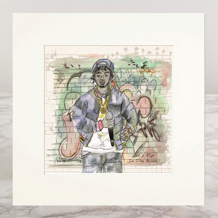 Let's Rap In The Bronx Mounted Print