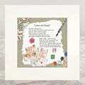 Letters and Stamps Mounted Print