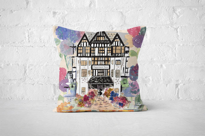 Liberty inspired shop window cushion