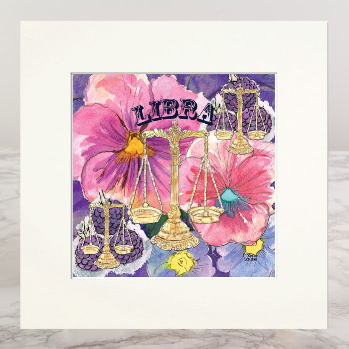 Libra Mounted Print