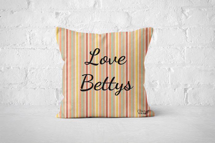 Love Bettys Stripe Cushion
