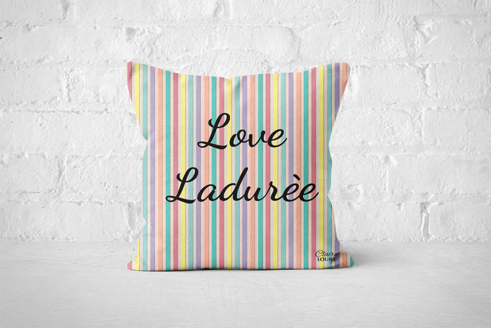 Love Laduree Stripe Cushion