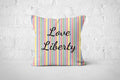 Love Liberty Stripe Outdoor Cushion