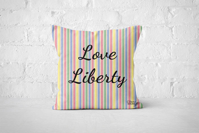 Love Liberty Stripe Outdoor Cushion
