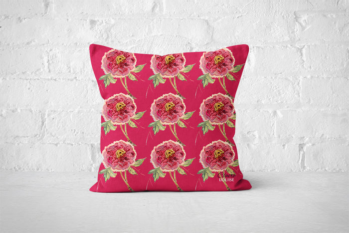 Magenta Pattern Romance Cushion