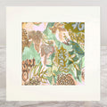 Malachite Clay Bloom Mounted Print