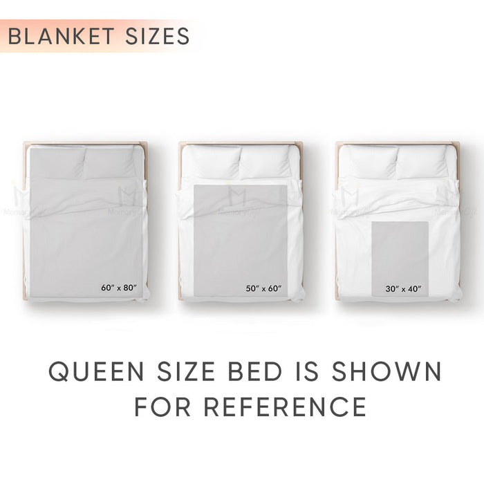 Personalized Memorial Blankets | Custom Name Memorial Blanket With Butterfly