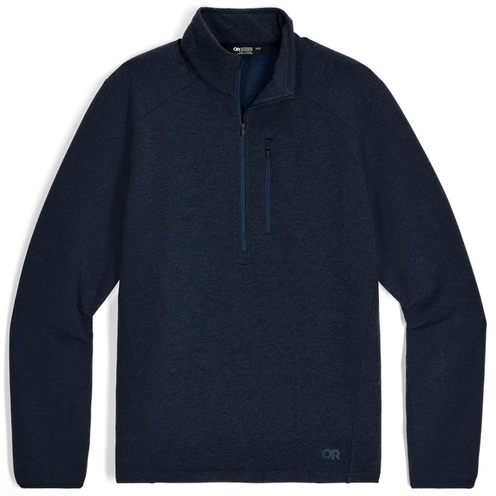 Men’s Crescent Fleece Half Zip – Merino Wool & Recycled Polyester