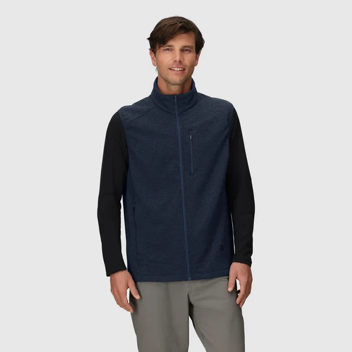 Men’s Crescent Fleece Vest – Merino Wool & Recycled Polyester