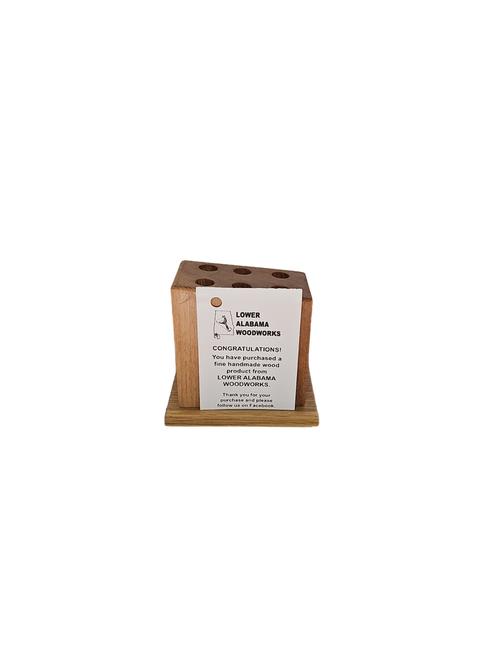Mobile Bay Area Woodworking Upright Wooden Pencil Holder