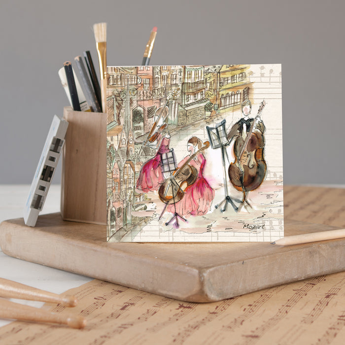 Mozart Greetings Card - Pack of 6