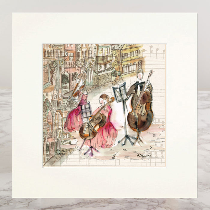 Mozart Mounted Print