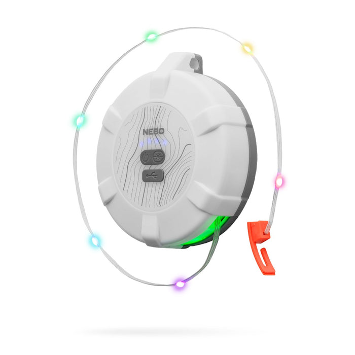 NEBO LUNA 400+ Rechargeable Lantern & Color String Light