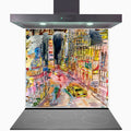 New York Kitchen Glass Splashback