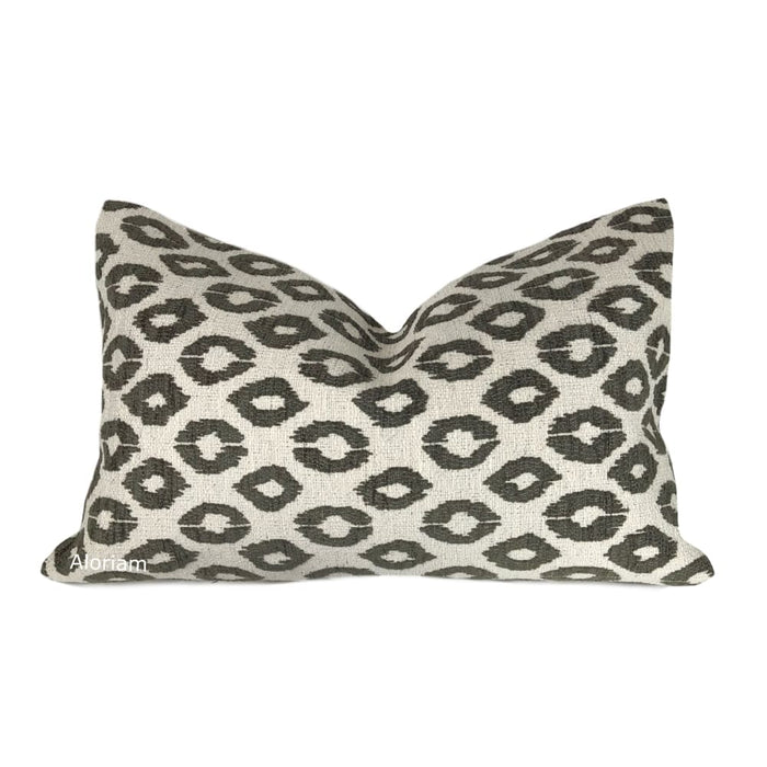 Nola Espresso Dark Brown Cream Animal Dots Pillow Cover - Aloriam