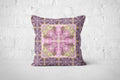 Ornamental Peacock Mauve Cushion