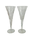 Pair of Waterford Crystal Millenium Toasting Flutes Dated January 1,2000